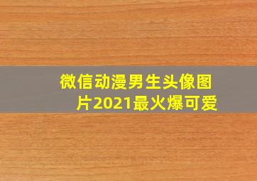 微信动漫男生头像图片2021最火爆可爱