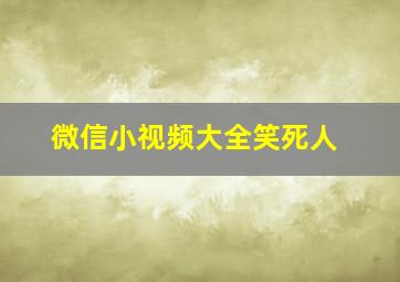 微信小视频大全笑死人