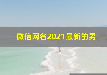 微信网名2021最新的男