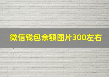 微信钱包余额图片300左右