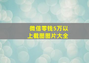 微信零钱5万以上截图图片大全