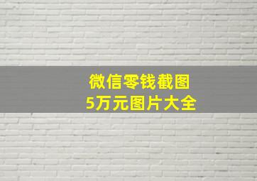 微信零钱截图5万元图片大全