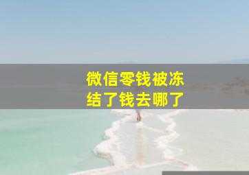 微信零钱被冻结了钱去哪了