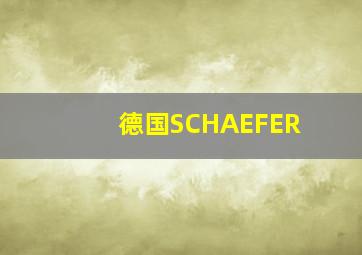 德国SCHAEFER