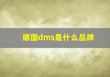 德国dms是什么品牌