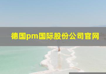 德国pm国际股份公司官网