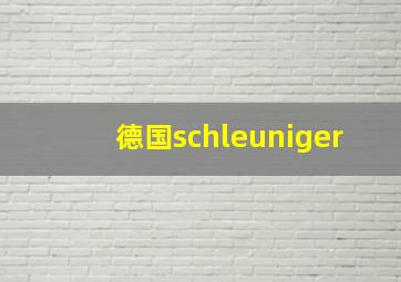 德国schleuniger