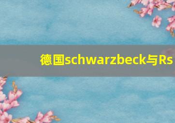 德国schwarzbeck与Rs