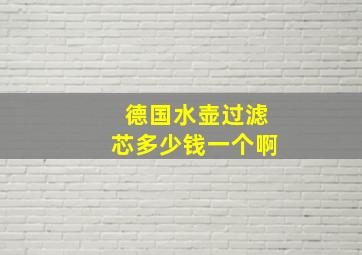 德国水壶过滤芯多少钱一个啊