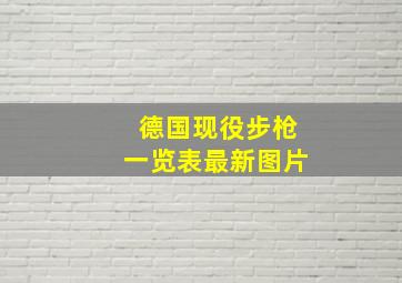 德国现役步枪一览表最新图片