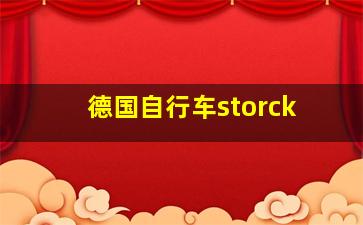 德国自行车storck