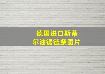 德国进口斯蒂尔油锯链条图片