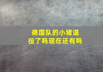 德国队的小猪退役了吗现在还有吗