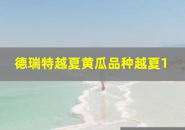 德瑞特越夏黄瓜品种越夏1