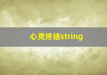 心灵终结string