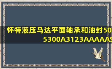 怀特液压马达平面轴承和油封505300A3123AAAAAS