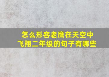 怎么形容老鹰在天空中飞翔二年级的句子有哪些