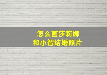 怎么画莎莉娜和小智结婚照片