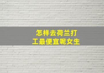 怎样去荷兰打工最便宜呢女生