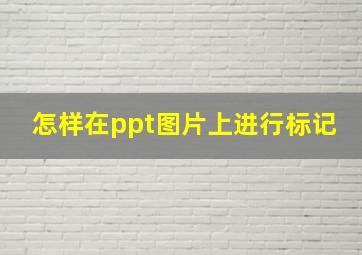 怎样在ppt图片上进行标记