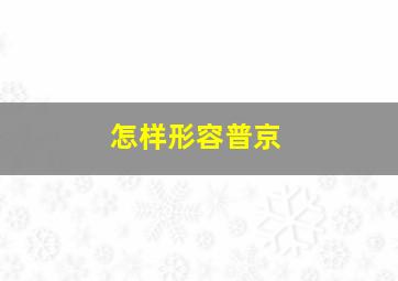 怎样形容普京