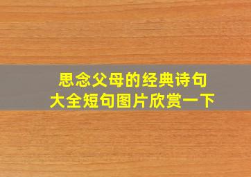 思念父母的经典诗句大全短句图片欣赏一下