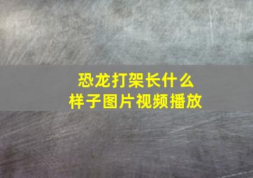 恐龙打架长什么样子图片视频播放