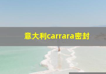 意大利carrara密封