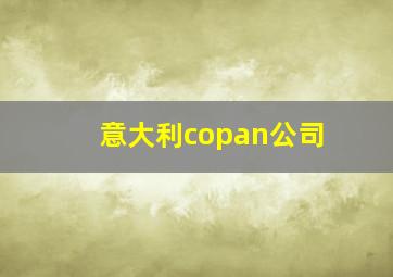 意大利copan公司