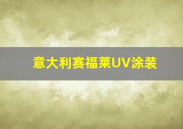 意大利赛福莱UV涂装