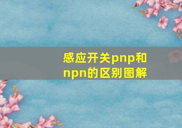 感应开关pnp和npn的区别图解