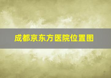 成都京东方医院位置图