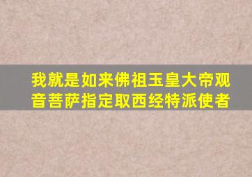 我就是如来佛祖玉皇大帝观音菩萨指定取西经特派使者