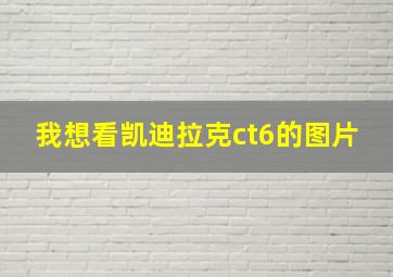 我想看凯迪拉克ct6的图片