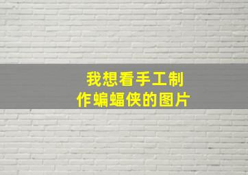 我想看手工制作蝙蝠侠的图片