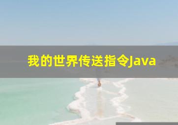 我的世界传送指令Java