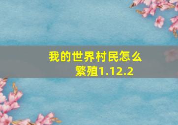 我的世界村民怎么繁殖1.12.2