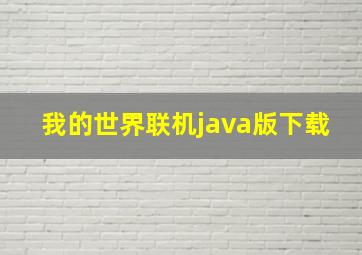 我的世界联机java版下载