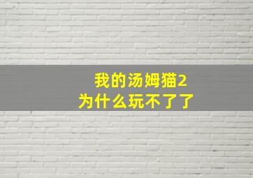 我的汤姆猫2为什么玩不了了