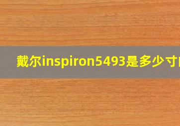 戴尔inspiron5493是多少寸的