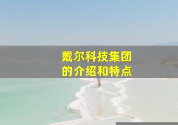 戴尔科技集团的介绍和特点