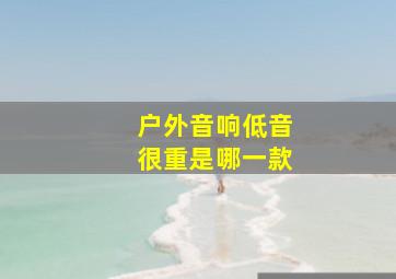 户外音响低音很重是哪一款