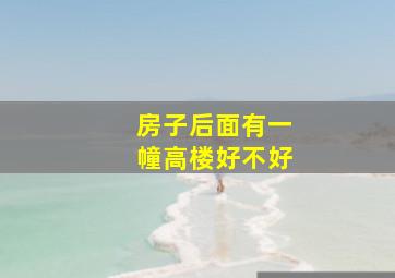 房子后面有一幢高楼好不好