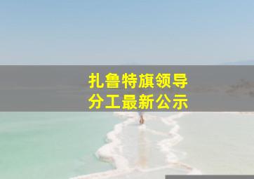 扎鲁特旗领导分工最新公示