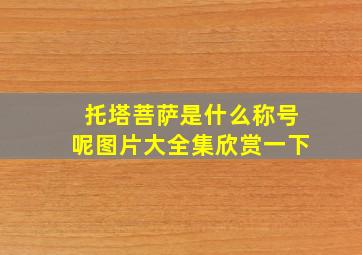 托塔菩萨是什么称号呢图片大全集欣赏一下