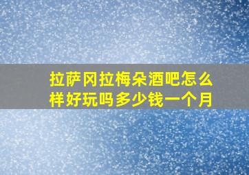 拉萨冈拉梅朵酒吧怎么样好玩吗多少钱一个月