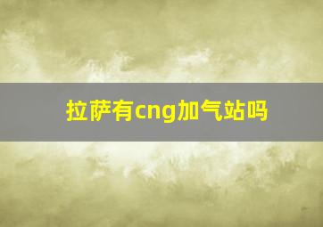 拉萨有cng加气站吗