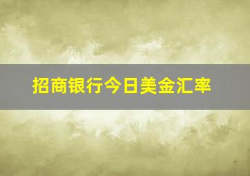 招商银行今日美金汇率