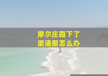 摩尔庄园下了渠道服怎么办