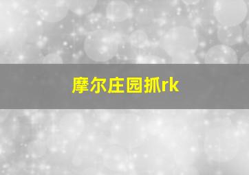 摩尔庄园抓rk